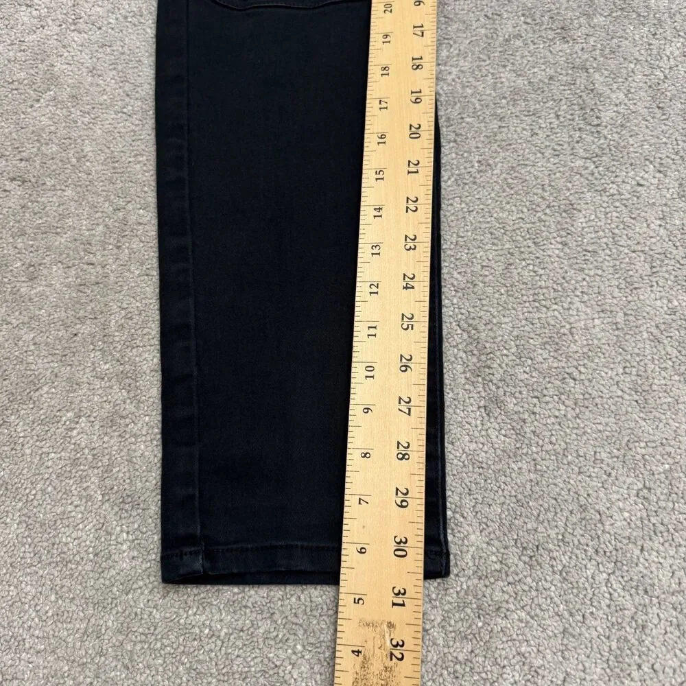 G Fried Slim Fit Straight Moto Denim Jeans Men 32x32 Black Paneled Biker Stretch